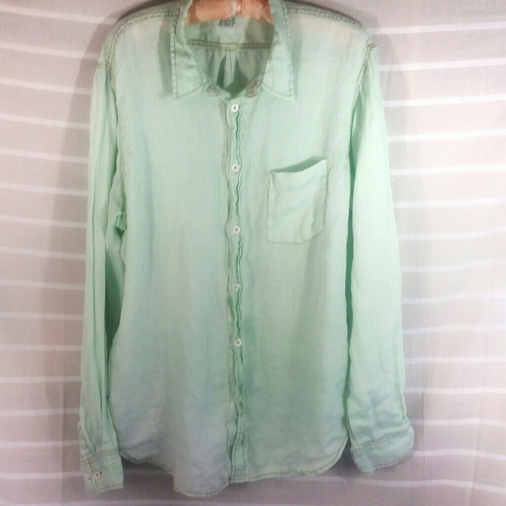 💞Martin Gordon Mint button up shirt size XL